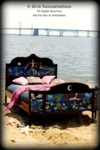 mermaids garden bed hand painted furniture