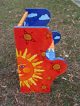 Hand Painted benches gallery by the Reincarnations Hand Painted Furniture studio.