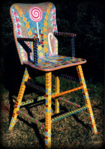 Candyland Chair - Hand Painted Furniture by Reincarnations