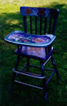 Children's hand painted furniture by the Reincarnations studio.