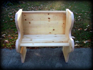 Custom Bench 1 for painting - Hand Painted Furniture by Reincarnations