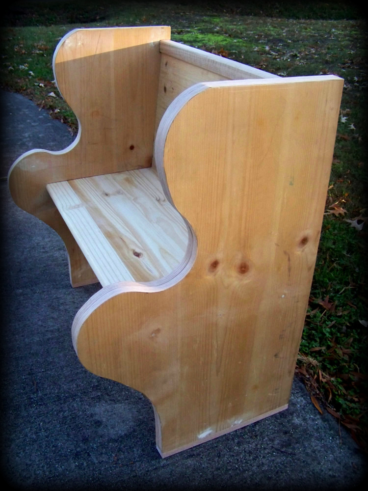 Custom Bench 1 Right Side View`
