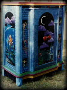 Dream Castle Cabinet - hand painted furniture