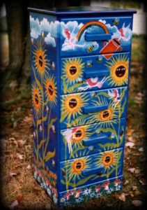 faerie meadow dresser - hand painted furniture