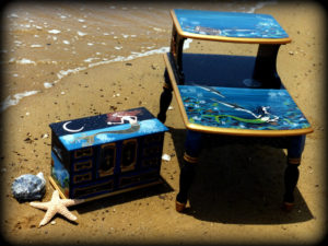 Mermaids theme - - Hand Painted Furniture by Reincarnations